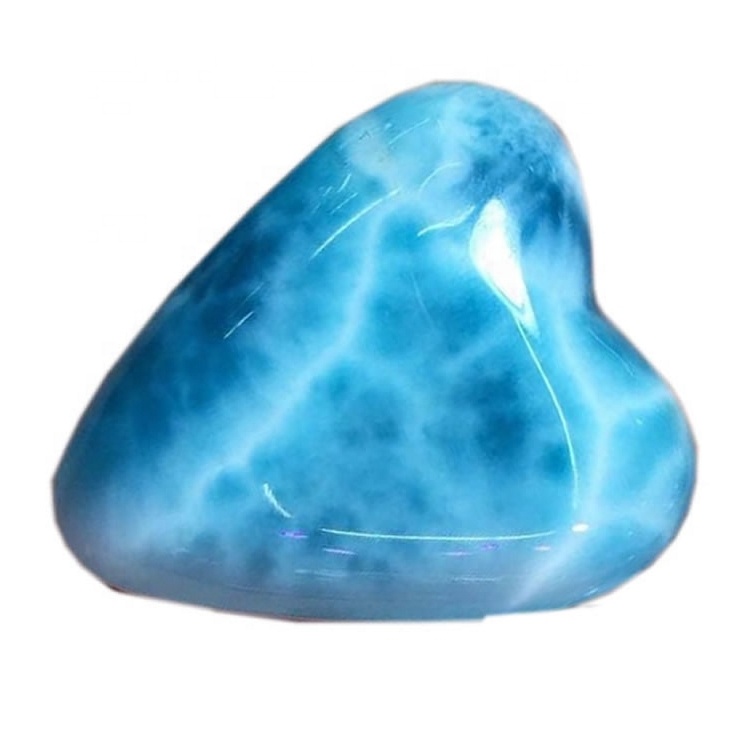 Vrhunska prirodna prirodna srčana oblika LIMAR dragulje Loose poludrago dragoceni Cabochon Dominikanska Republika Gems 38