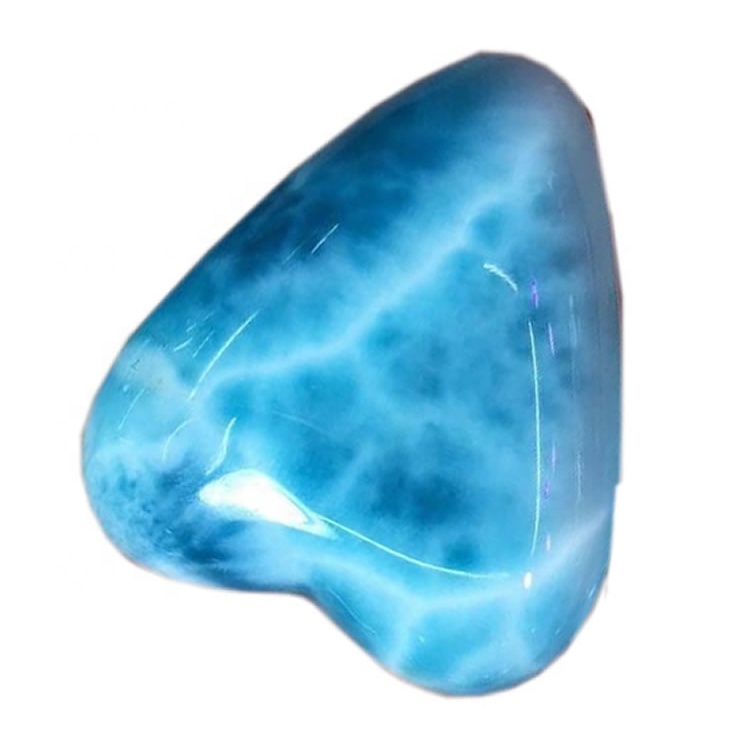 Vrhunska prirodna prirodna srčana oblika LIMAR dragulje Loose poludrago dragoceni Cabochon Dominikanska Republika Gems 36