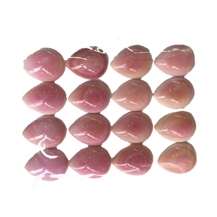 Naturiol amrywiol siapiau Cabochons cragen pinc pinc pinc cragen cragen Teardrop cabs 37