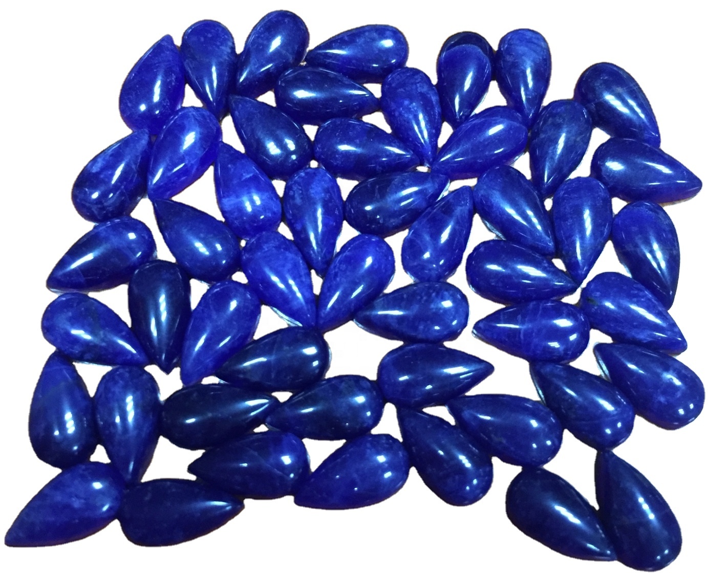 Blue sodalite jiwe asili pear sura cabochon loose jiwe gemstone handmade kujitia pendant 32