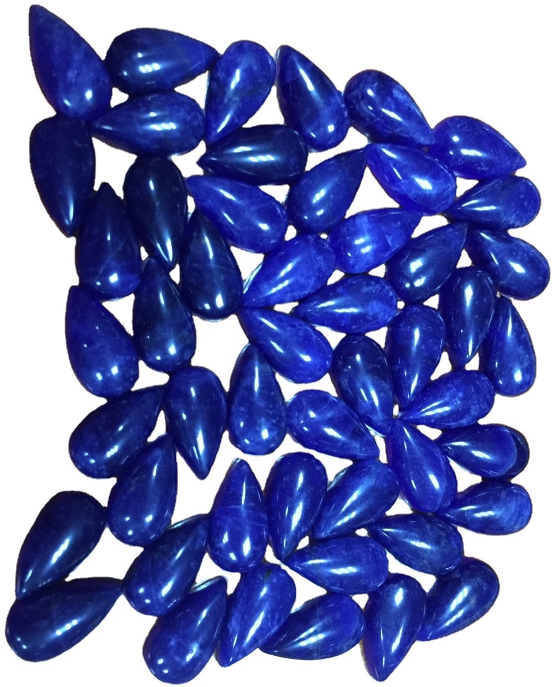 Blue sodalite jiwe asili pear sura cabochon loose jiwe gemstone handmade kujitia pendant 38