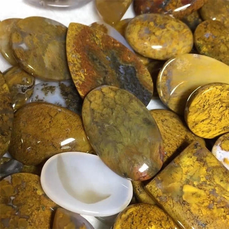 Moswana Agate glat COBOOCHAND MOMS AGDE STEP NAT HUNNGON CABOCHON TEARDROP Agate 38