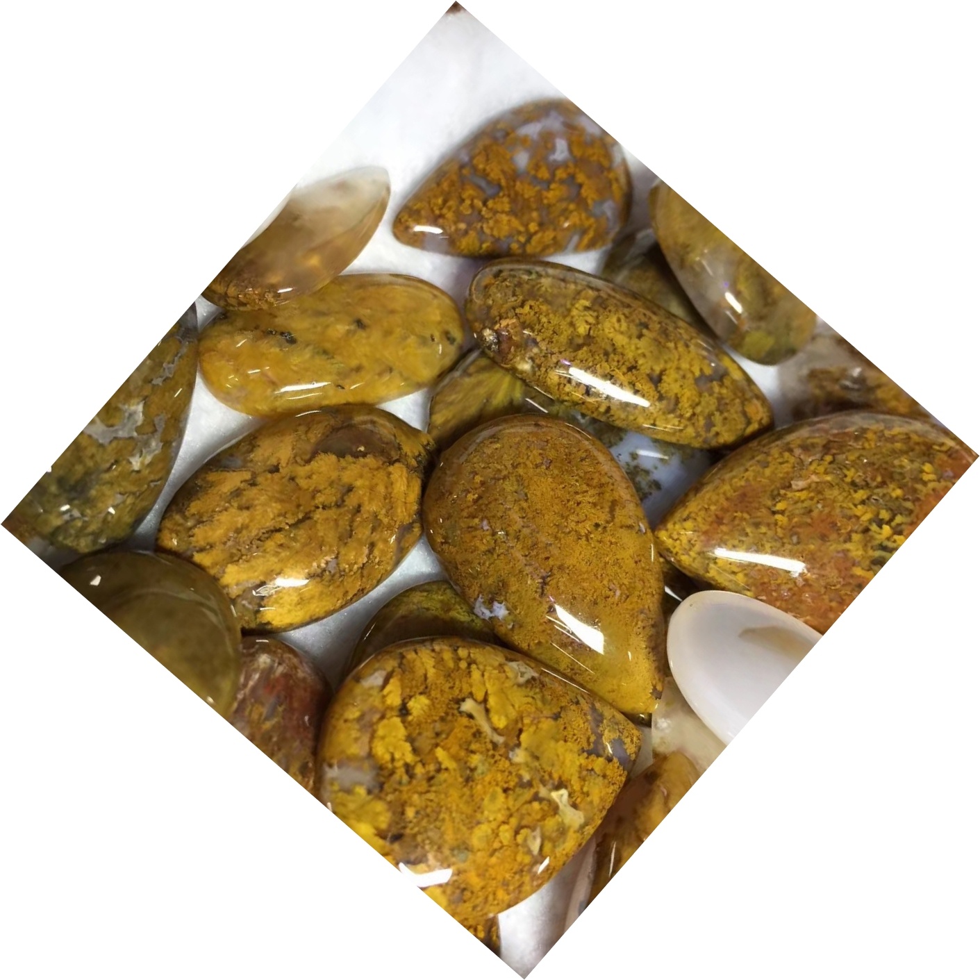 Moss Agate Celozons Top Coot Moss Agate Gemstone 100% Ekike Eslas Agate dibese ọla 34