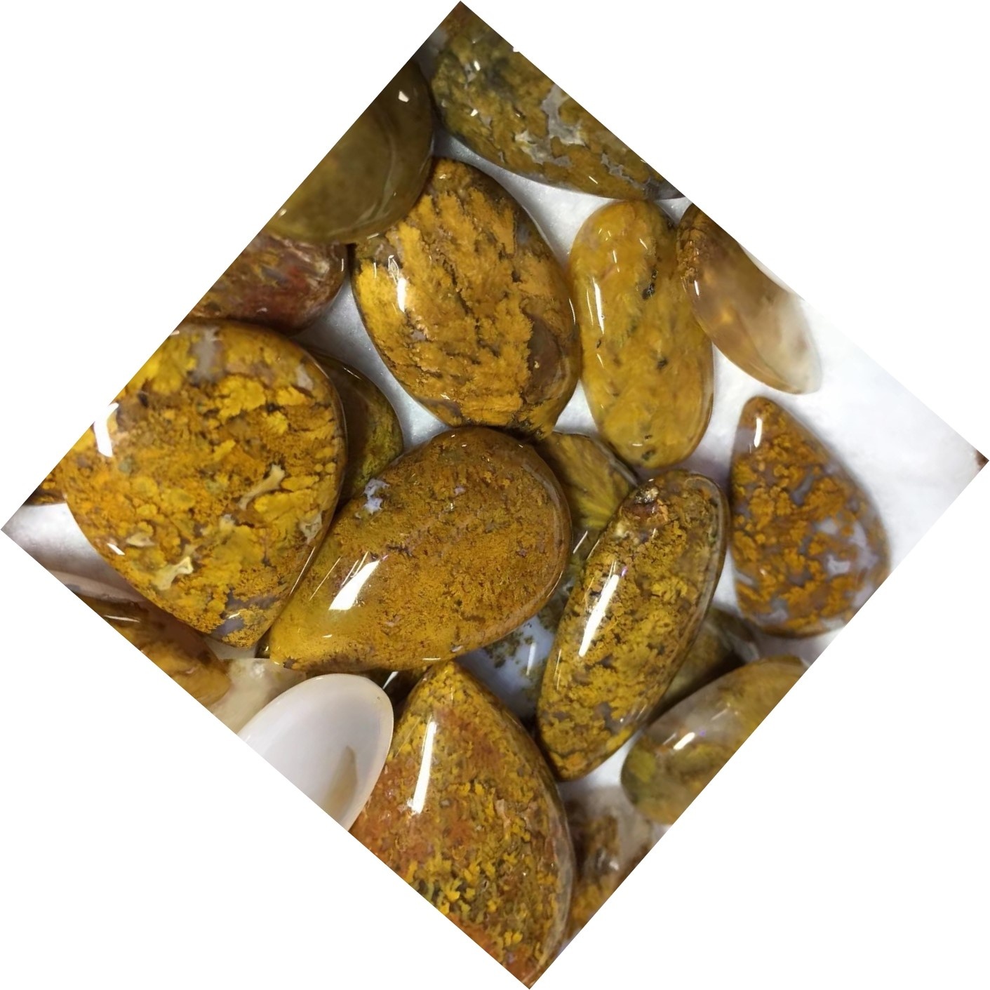 Moss Agate Celozons Top Coot Moss Agate Gemstone 100% Ekike Eslas Agate dibese ọla 36