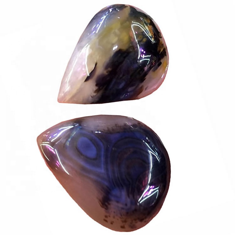 Stick Agate Cabochon Természetes Stick Agate Cabs Gemstone medál 35