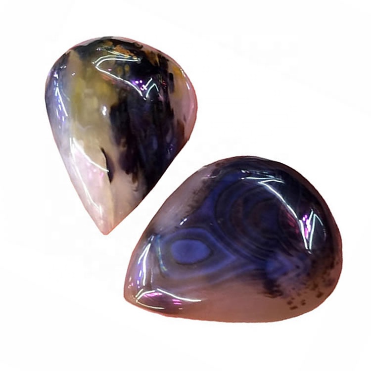 Stick Agate Cabochon Természetes Stick Agate Cabs Gemstone medál 37