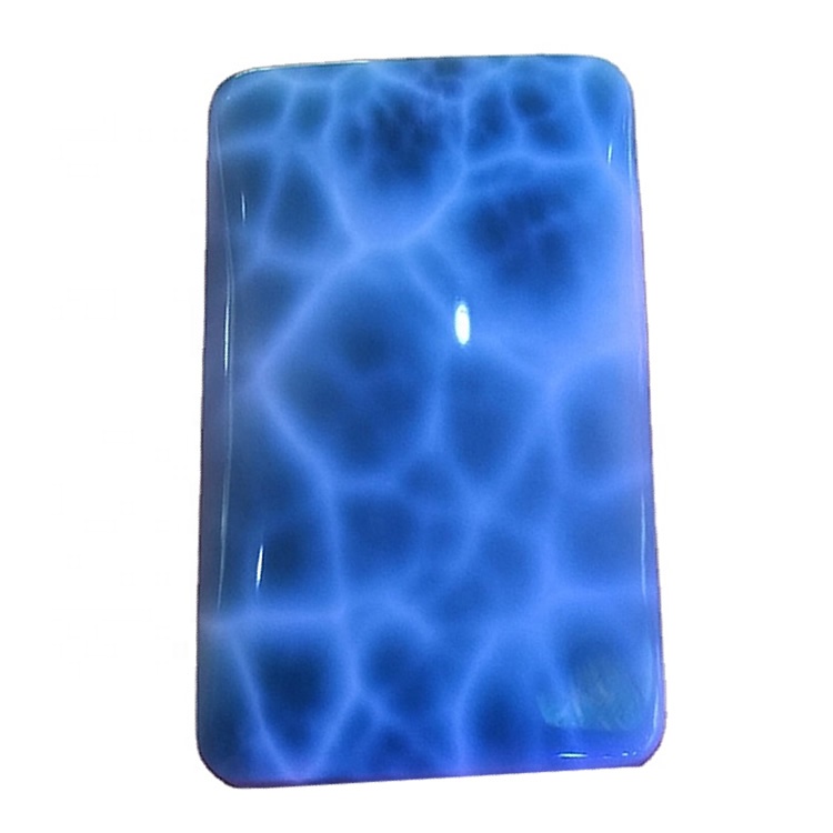 Bentuk Alam Larimar lancar Cabocockon Spectangle Alam Loos Perhiasan Perhiasan Gemstone Cabochon 30