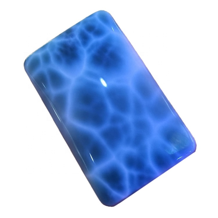 Bentuk Alam Larimar lancar Cabocockon Spectangle Alam Loos Perhiasan Perhiasan Gemstone Cabochon 32