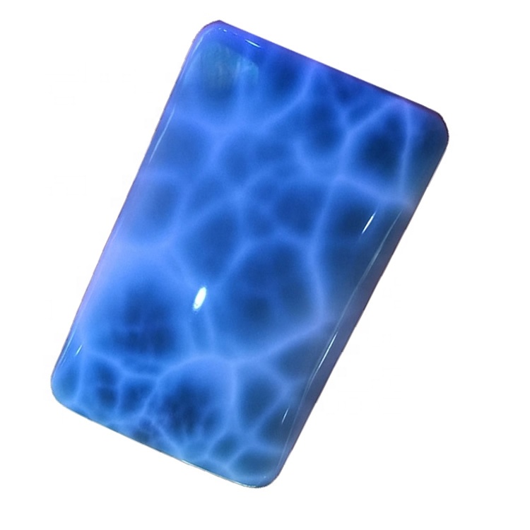 Bentuk Alam Larimar lancar Cabocockon Spectangle Alam Loos Perhiasan Perhiasan Gemstone Cabochon 38