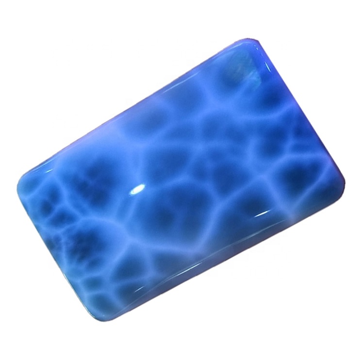 Bentuk Alam Larimar lancar Cabocockon Spectangle Alam Loos Perhiasan Perhiasan Gemstone Cabochon 36