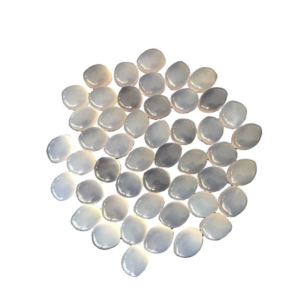 Gems Natural Blue Chalcedony tér ovális Cabochon Natural Blue Chalcedony Gemstone Laza Ovális Cabochon 31