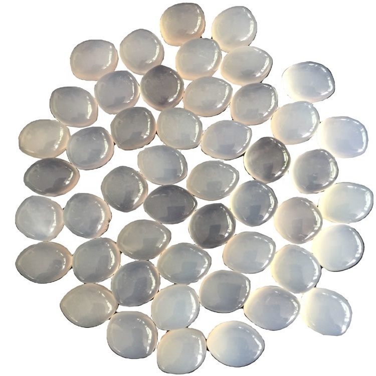 Gems Natural Blue Chalcedony tér ovális Cabochon Natural Blue Chalcedony Gemstone Laza Ovális Cabochon 35