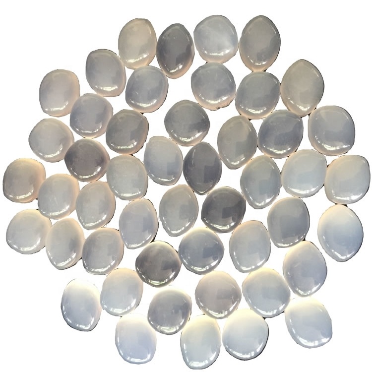 Gems Natural Blue Chalcedony tér ovális Cabochon Natural Blue Chalcedony Gemstone Laza Ovális Cabochon 39