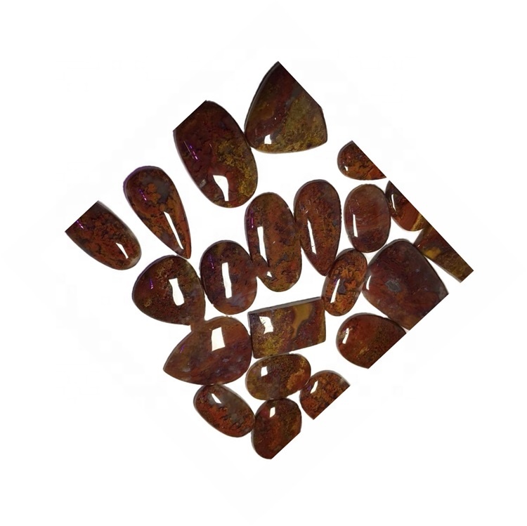 Mwsogl naturiol Agate Dentateg Agate Stones Naturiol Gemstone Cabochon Loose 31