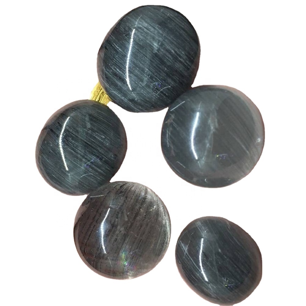 Na-acha anụnụ anụnụ na-acha anụnụ anụnụ na-acha ọbara ọbara robal Cabochon si Madagascar rụrụ rumose 31