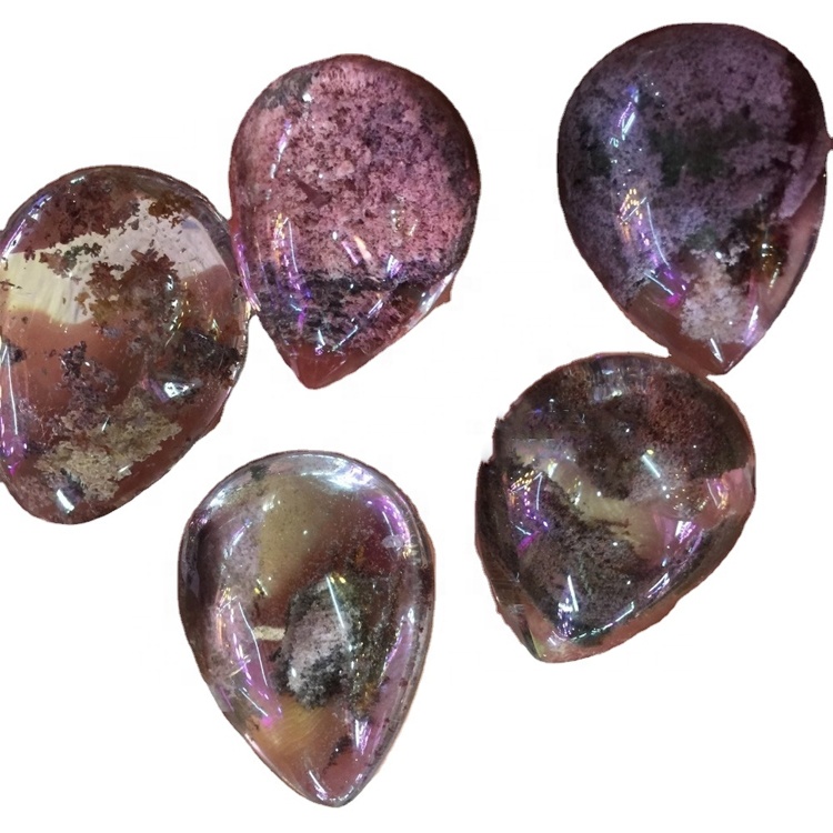 Природна јасна башта Пхантом сфера / облик крушке Пхантом Куартз привезак 35