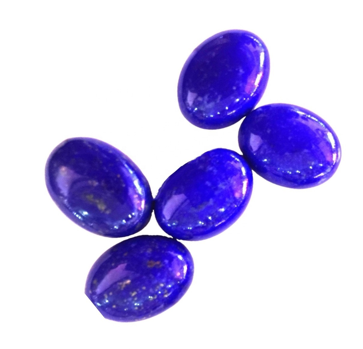 100% Natural Top Quality Lapis Lazuli Oval Caboochons Laus Gemstone Natural Smooth Polished Cabochon 7