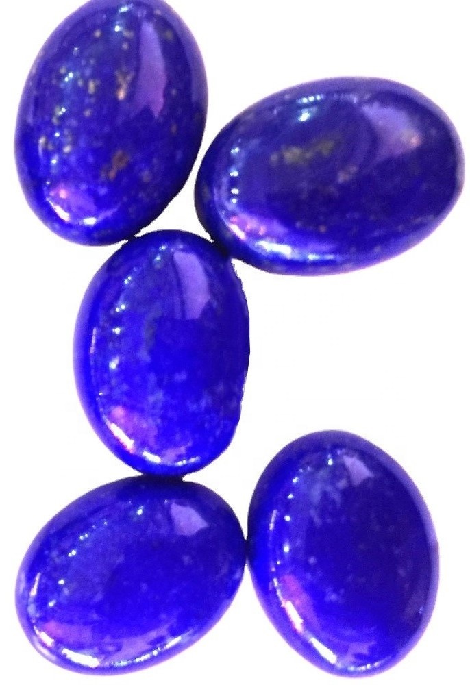 100% Natural Top Quality Lapis Lazuli Oval Caboochons Laus Gemstone Natural Smooth Polished Cabochon 13