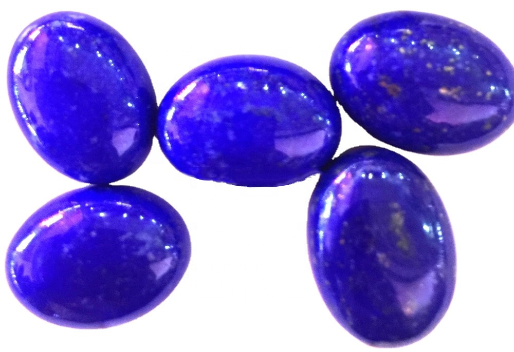 100% Natural Top Quality Lapis Lazuli Oval Caboochons Laus Gemstone Natural Smooth Polished Cabochon 15