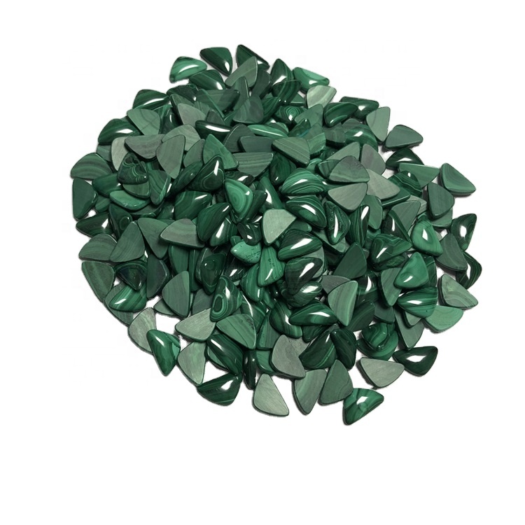 Ekike Malachite 16x10x4mm triangle Cabochon Flash Laose Ana mara mma 35