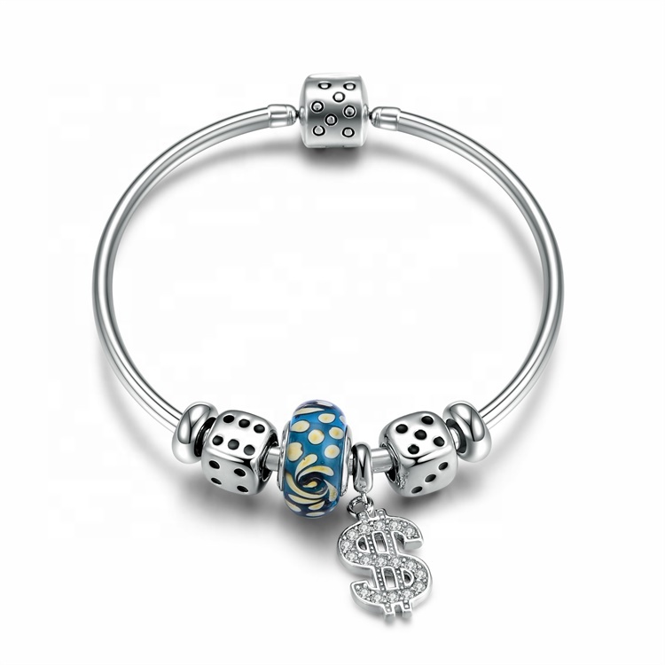 شخصية الاسترليني الفضة 925 سوار 13