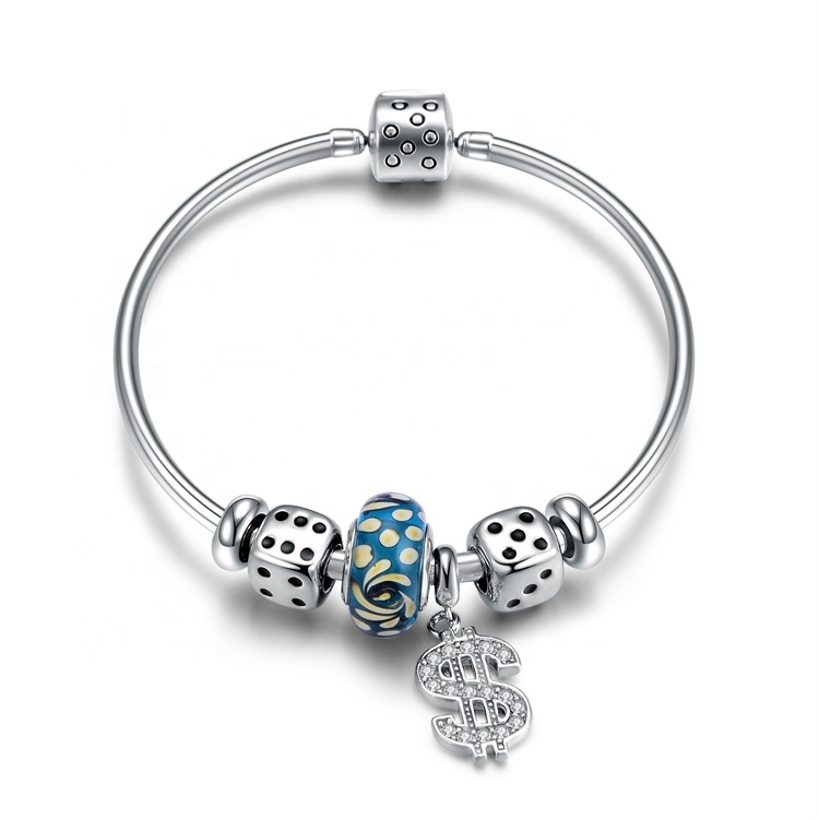 شخصية الاسترليني الفضة 925 سوار 15