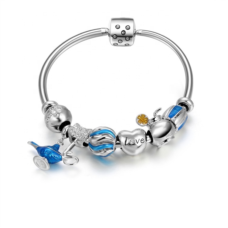 العلامات التجارية المعروفة 925 سوار الفضة 11