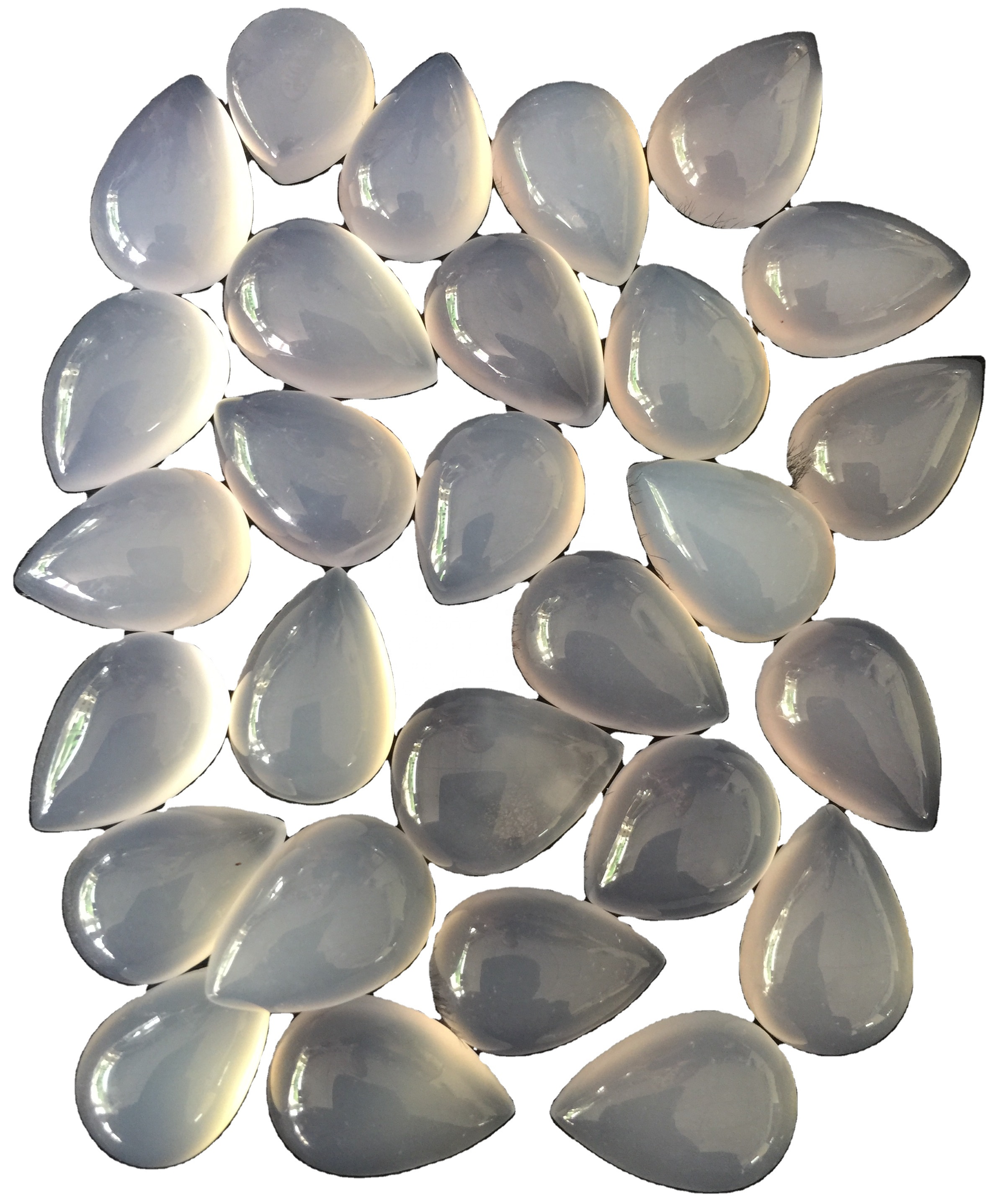 Blue Chalcectny Peadị Shalọn sitere na Blue Chalcecthony Cabochọn maka ọla 31