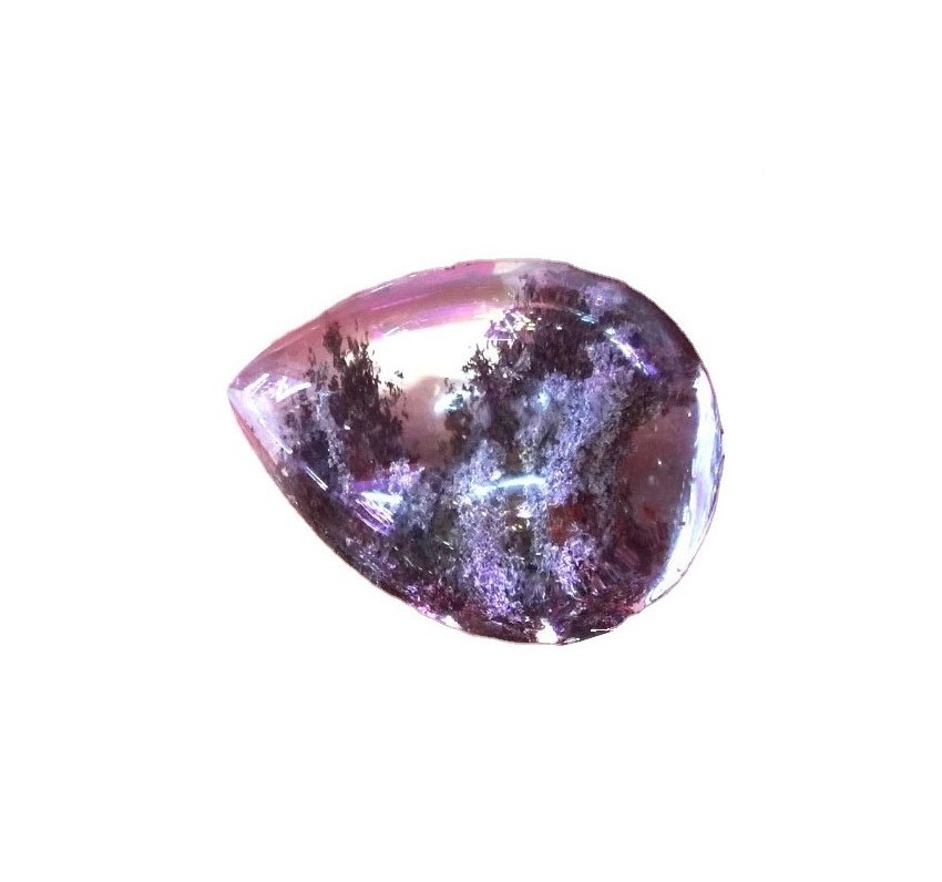 Natural Quartz Red Ghost Phantom Pendant Quartz Crystal Crystal Spectimen Crystal Healing Hengiskraut 39