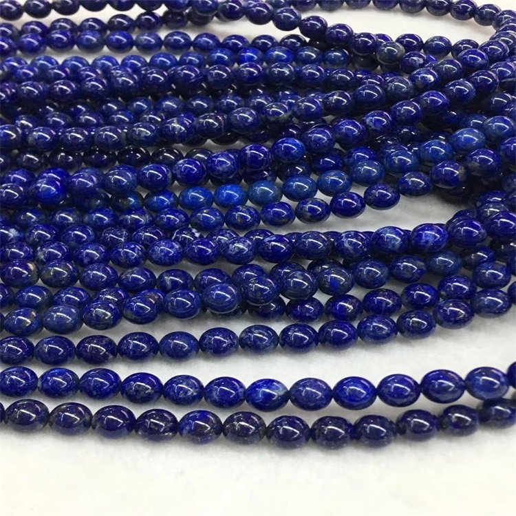 Терең көк лапис лазули моншақтары 3а Gemstone дөңгелек моншақтар 11