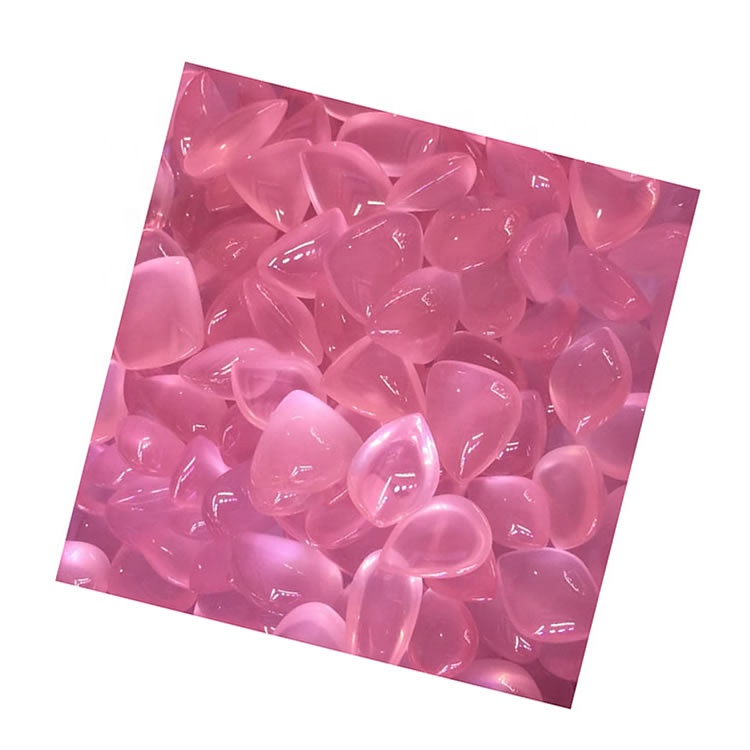 مڊگاسڪر گلاب کوارٽز ڪيبوچن مختلف سائيز ۽ شڪل ٺاهيل آهي 36