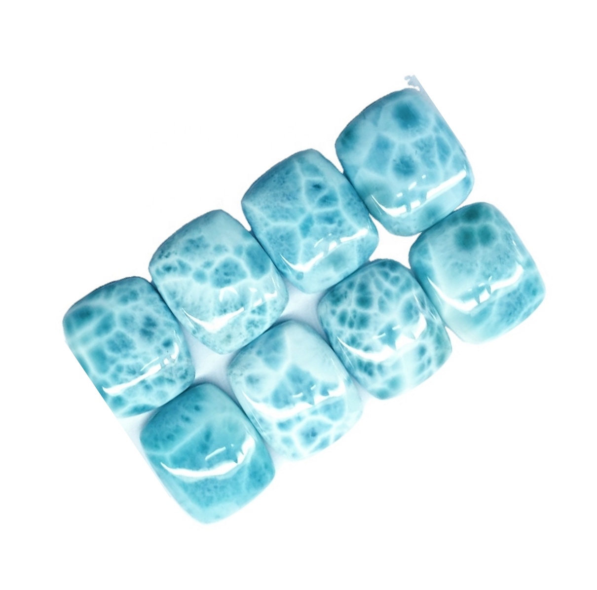 Натурал Ларимар Цабоцхон Блуе Ларимар Гемстоне Топ Квалитетан Ларомар Лаусе Стоне Пољски накит 38