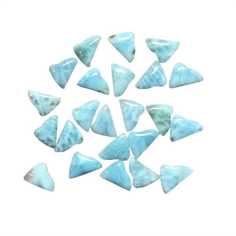 Natural larimar isingarrefu chimiro cabokon gemstone gadzira Wholesale 30