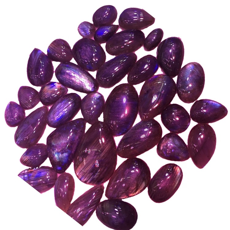 متعددة اللابرادوريت السلس الأحجار الكريمة كابوشون معايرة كابوشون الأحجار الكريمة الطبيعية الكمثرادوريت 9