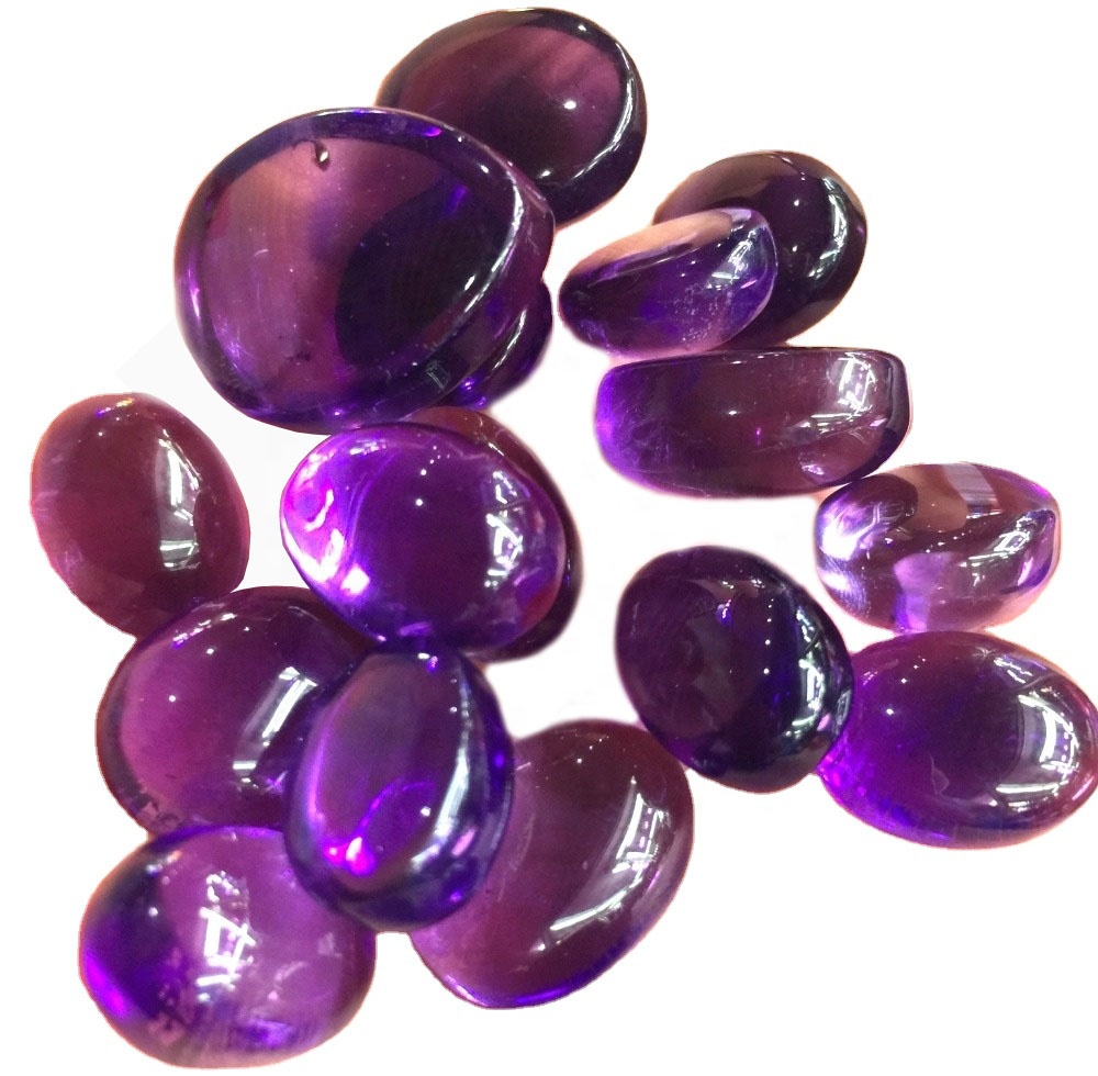 Природна аметист Цабоцхон Пурпле Аметхист Гемстоне Аметхист лабав драгуљ 38