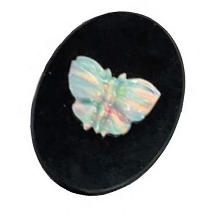 Naturlige australske dublet opal gemstone lille løs cabochon fancy form smukke kvalitet 37