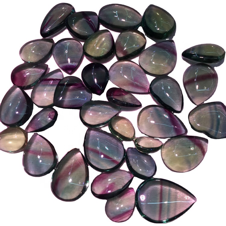 Φθοριωτό αχλάδι Cabochon βαθμονομημένο cabochons χαλαρές προμηθευτές ζαμπόν 31