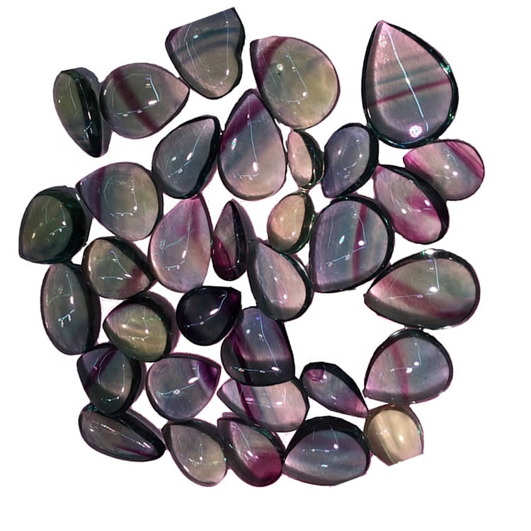 Φθοριωτό αχλάδι Cabochon βαθμονομημένο cabochons χαλαρές προμηθευτές ζαμπόν 39