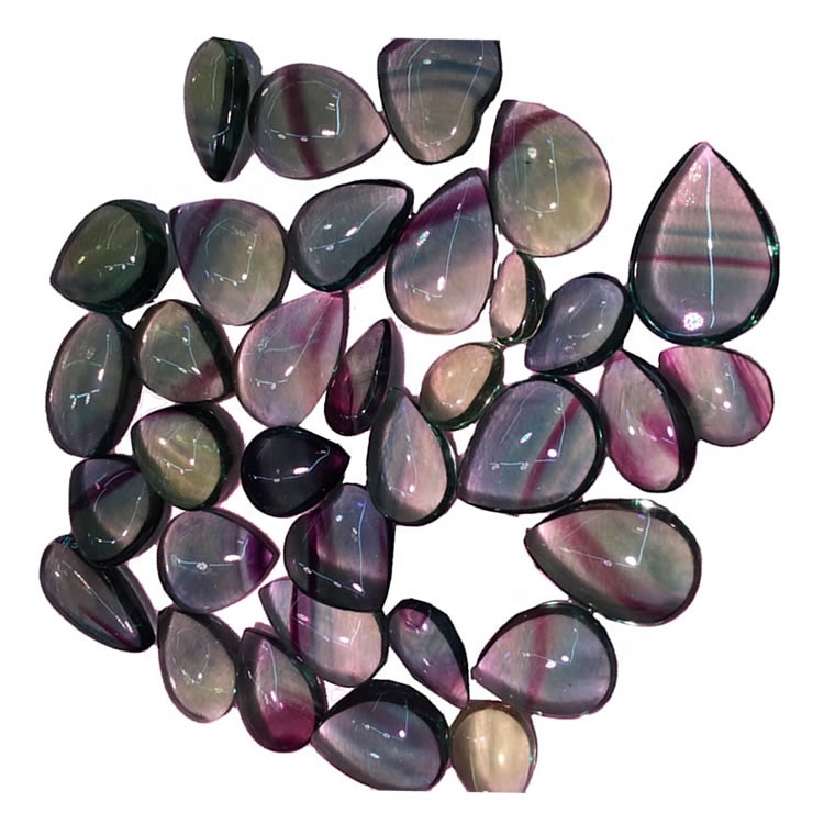 Φθοριωτό αχλάδι Cabochon βαθμονομημένο cabochons χαλαρές προμηθευτές ζαμπόν 37