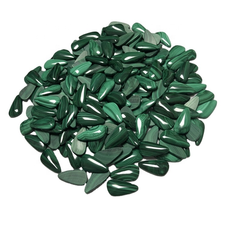 Sebach malachon rụrụ na-emebi gemtone Malachite Semice Lime Gemstone Rodochon 33