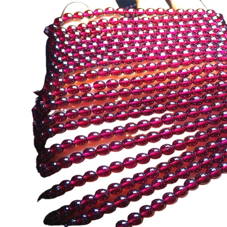 Pink Tarmaline Beads na-acha uhie uhie na-emebi gemstone gburugburu beads 6-12mm maka ọla na-eme 35