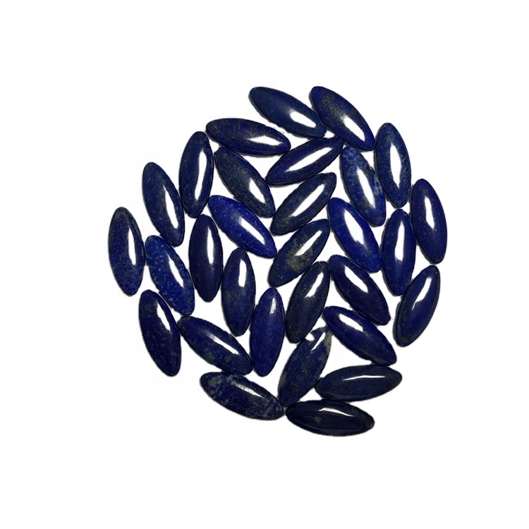 Natuerlike lapis lazuli cabochon ovale foarm tige skjinne kwaliteit lapis lazuli losse emstone 18