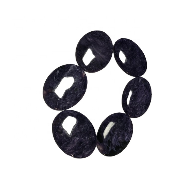 6 pcs cabochon cabochon charo shoffe 356x6mm (6 pcs) cabochons tackback charoite 18