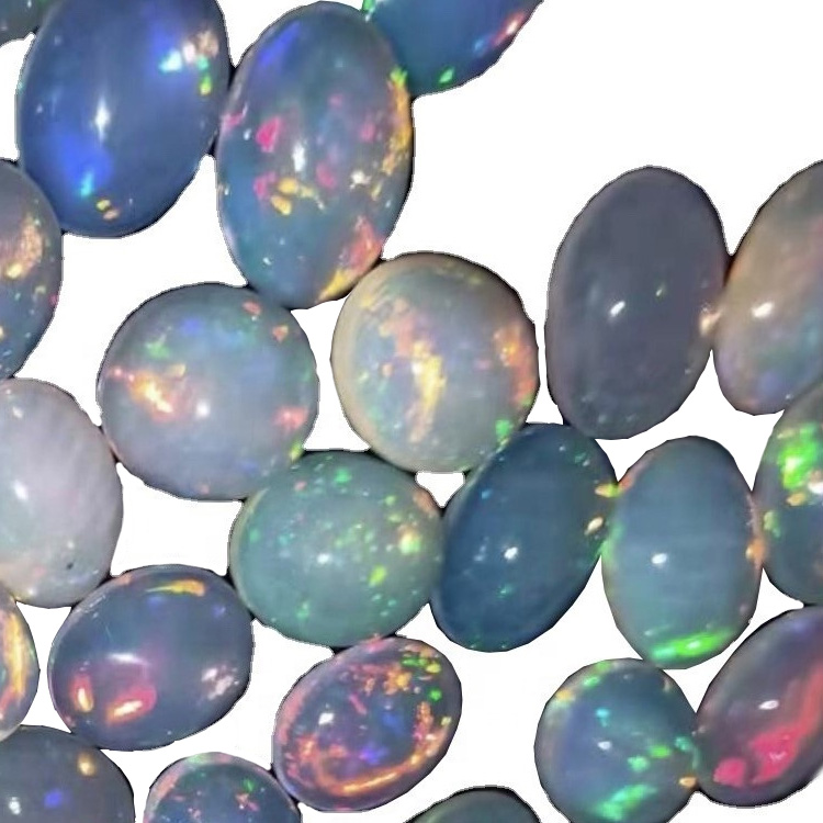 Brillianan China 8 * 10 mm Opal Doublet Oval Shabon 21