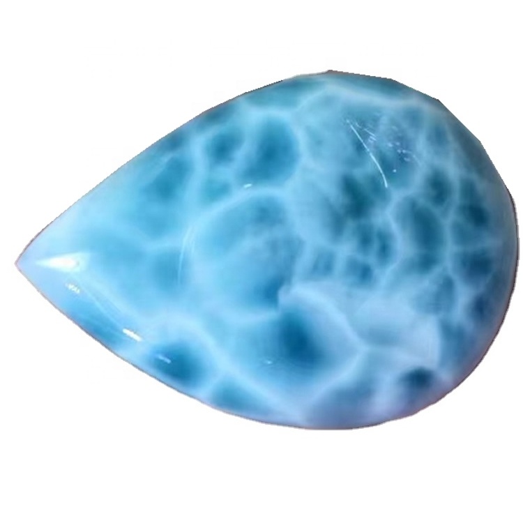Larimar Pear wangun lentuk cabochons larimar pir larimar Pear Shape Cabochon Loose Gemstone 18