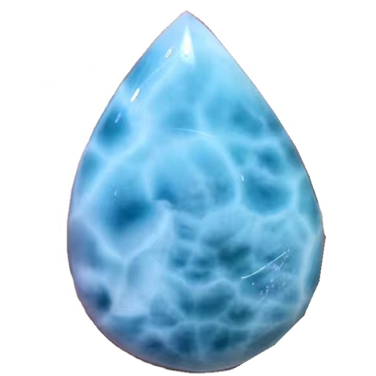 Larimar Pear wangun lentuk cabochons larimar pir larimar Pear Shape Cabochon Loose Gemstone 22