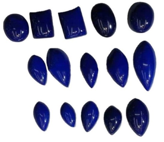 Natural nga lapis lazuli pear cabochon lapis lazuli pear nga porma sa Teardrop Caabrated nga gidak-on 9
