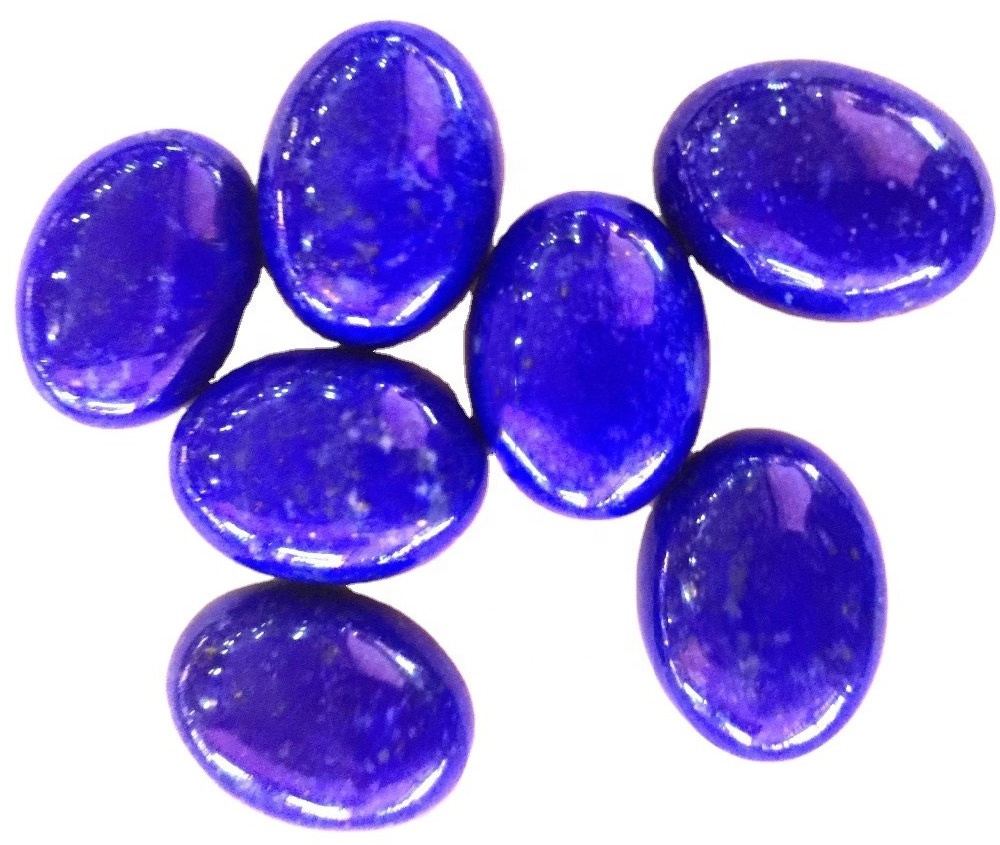 Natural Lapis Lazuli Cabochon Кабочон калибрленген жалпақ сафа гемстоны Этикалық тұрғыдан алынған асыл тастар Барлық калибрленген өлшемдер көтерме 7
