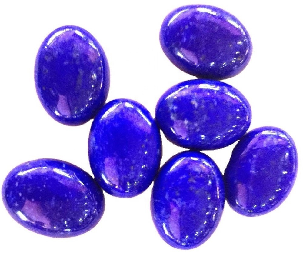 Natural Lapis Lazuli Cabochon Кабочон калибрленген жалпақ сафа гемстоны Этикалық тұрғыдан алынған асыл тастар Барлық калибрленген өлшемдер көтерме 9
