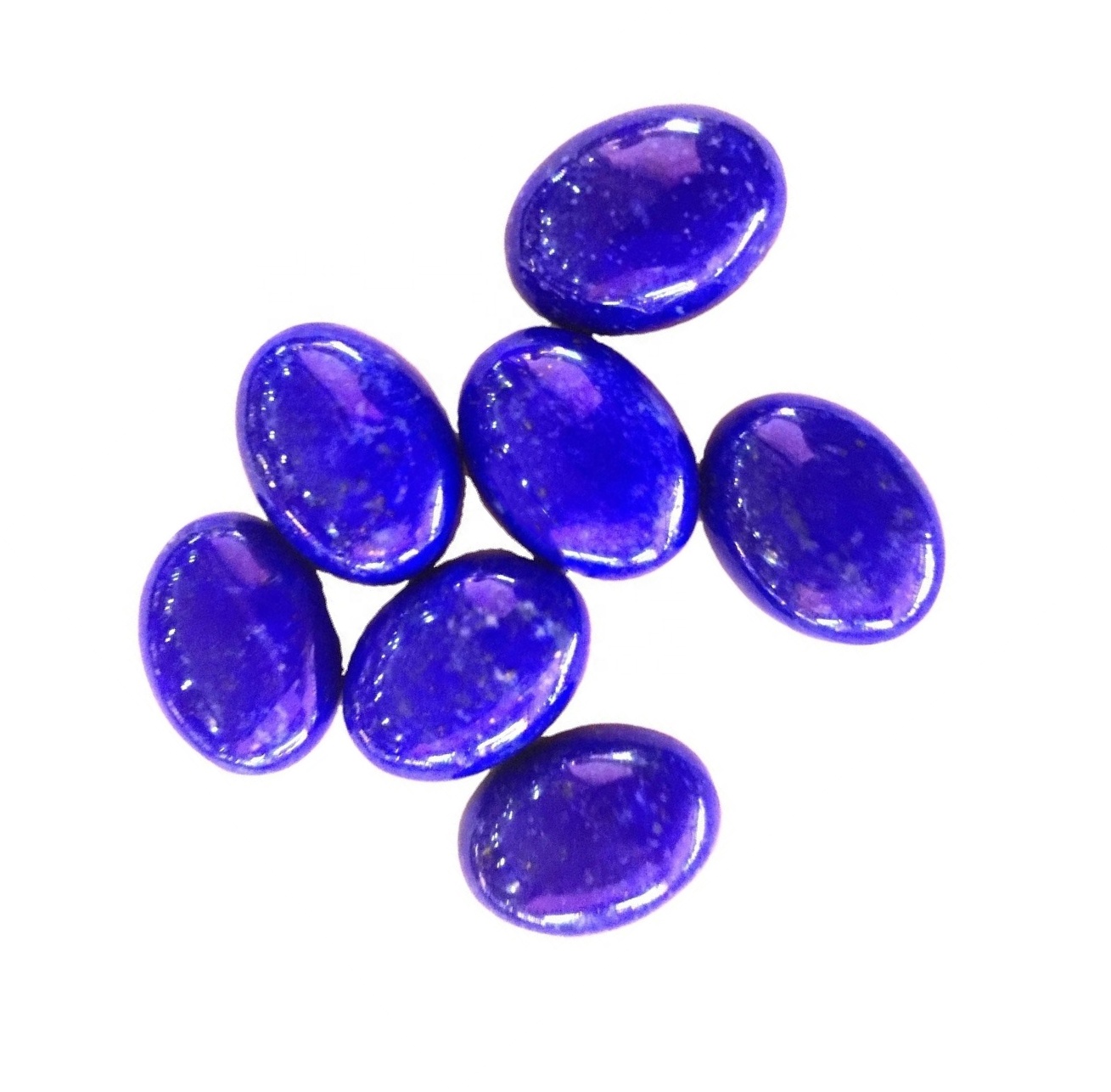 Natural Lapis Lazuli Cabochon Кабочон калибрленген жалпақ сафа гемстоны Этикалық тұрғыдан алынған асыл тастар Барлық калибрленген өлшемдер көтерме 11